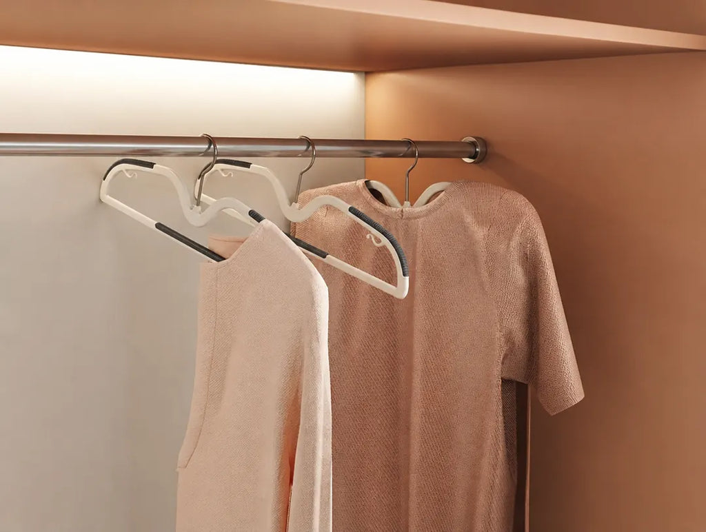 Slimfit - Kleiderbügel Platzsparend Rutschfest Drehbar - Orange