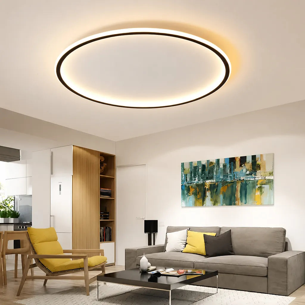 Rinova - Runde Ring LED Deckenleuchte Wohnzimmer - Weiß