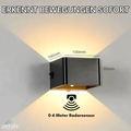 Kabellose kubische LED-Wandleuchte mit Bewegungssensor und Licht nach oben und unten