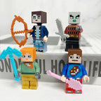 Adventskalender mit 24 Türchen und bunten Anime-Minifiguren im Pixelstil
