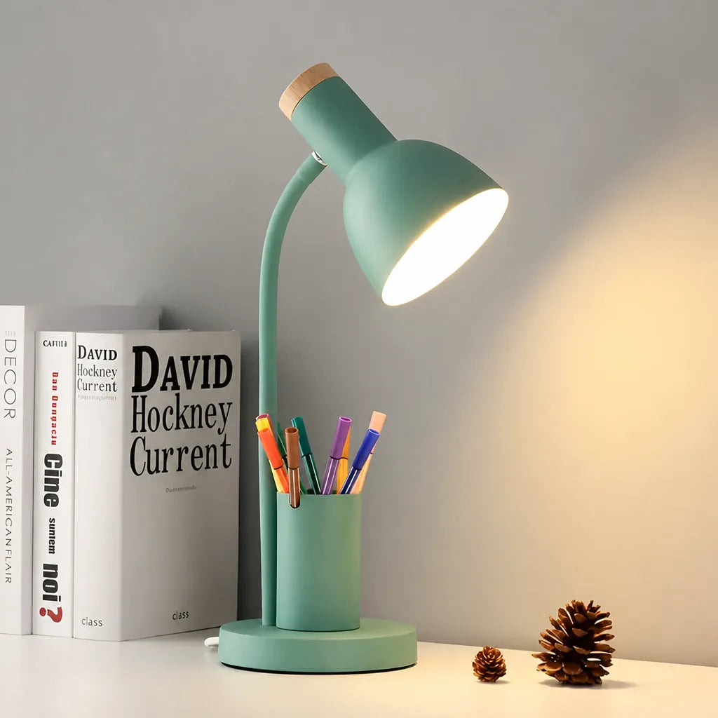 Lumivex - Schreibtischlampe Mit Stiftehalter Schwenkbar