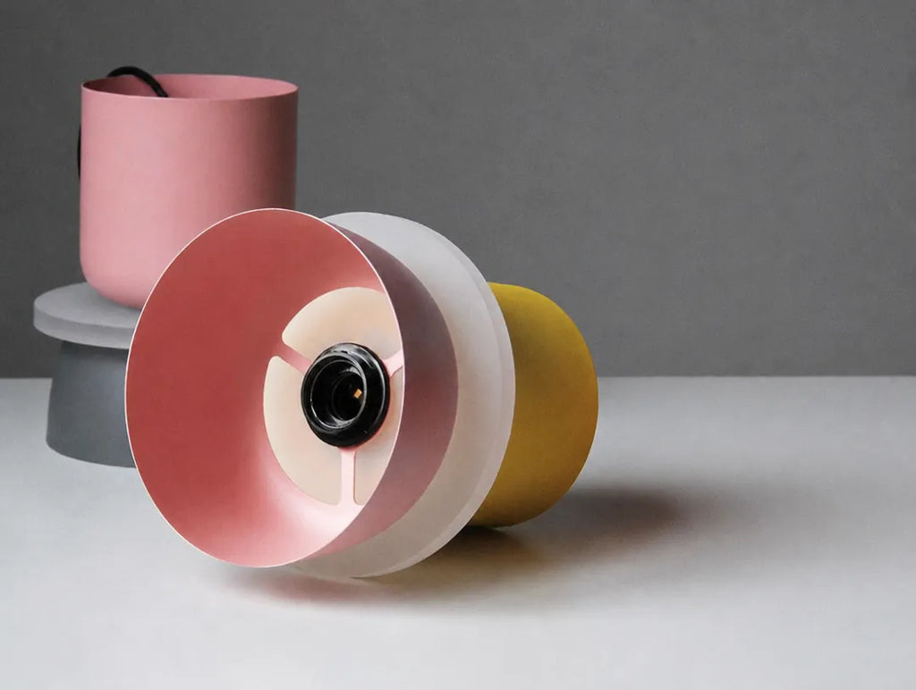 Stackolo - Mehrfarbige Stapel-Pendelleuchte Hängelampe Modern - Small Pink & Blue