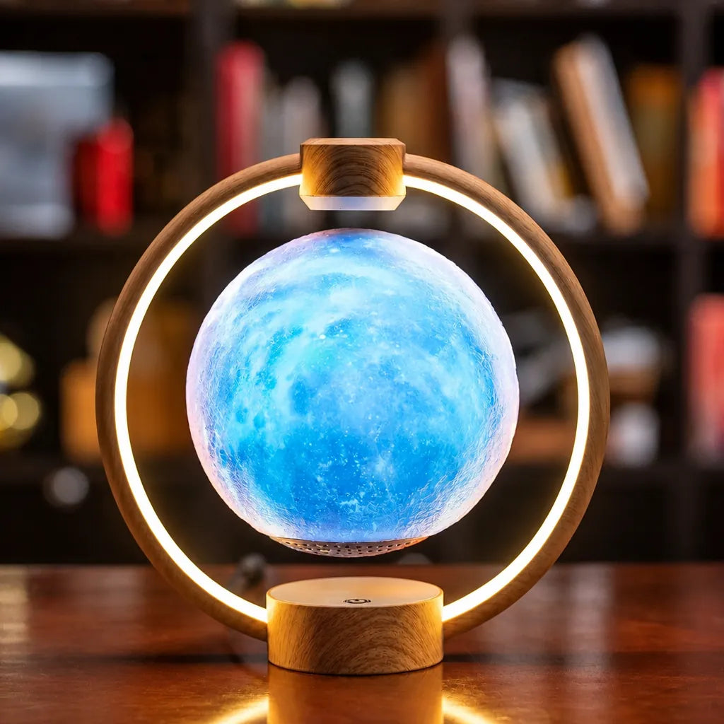 Lunorva - Schwebender LED Mond Bluetooth Lautsprecher