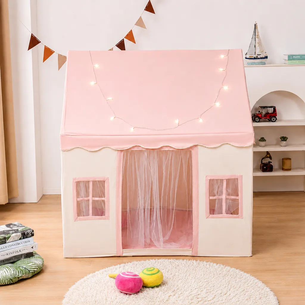 Playori - Kinderspielzelt Faltbar Indoor Spielhaus - Rosa