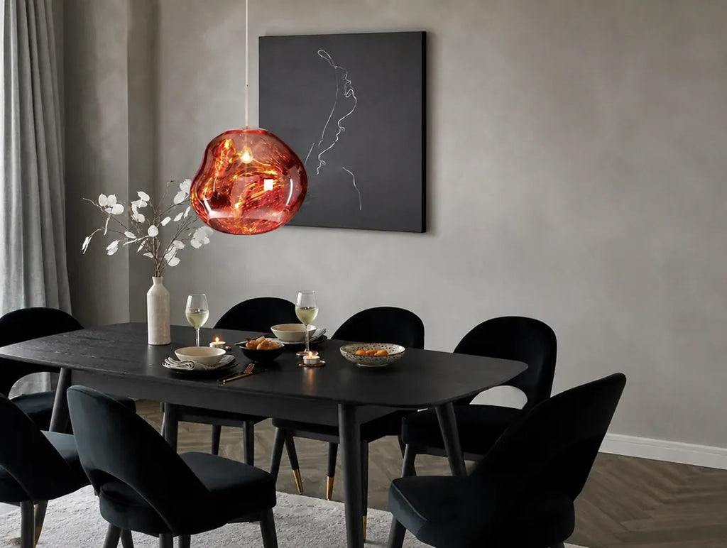 Lavorra - Organische Pendelleuchte Hängelampe Wohnzimmer - Gold