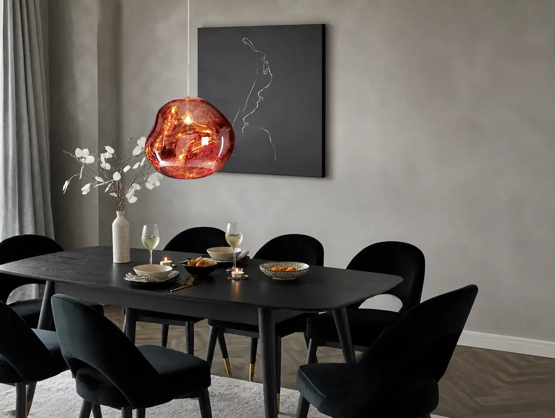 Lavorra - Organische Pendelleuchte Hängelampe Wohnzimmer - Gold