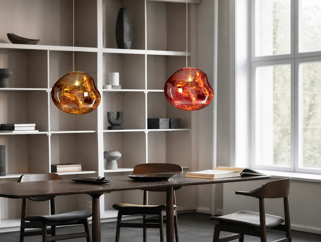 Lavorra - Organische Pendelleuchte Hängelampe Wohnzimmer - Gold