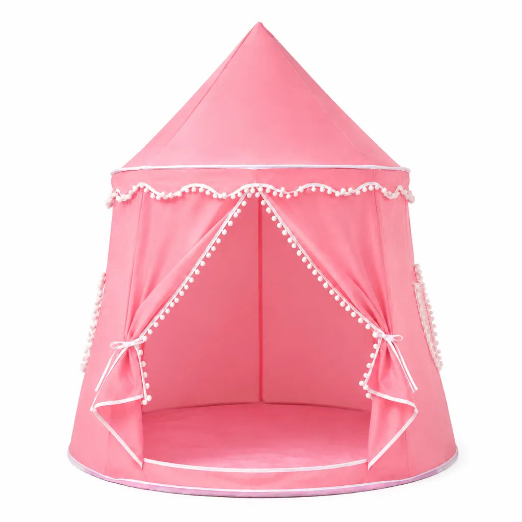 Prinzara - Spielzelt Kinder Prinzessin Innen Faltbar - Rosa