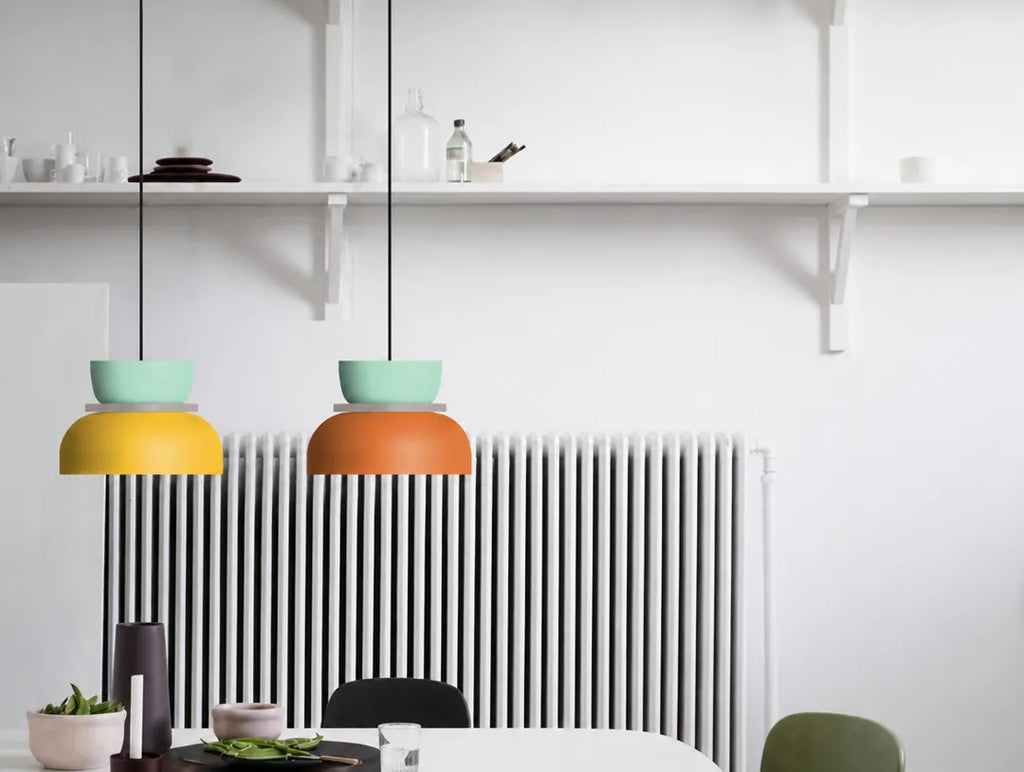 Stackolo - Mehrfarbige Stapel-Pendelleuchte Hängelampe Modern - Small Pink & Blue