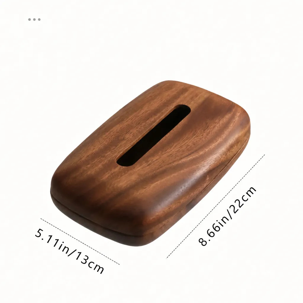 Noxara - Taschentuchbox Halter Walnuss Holz