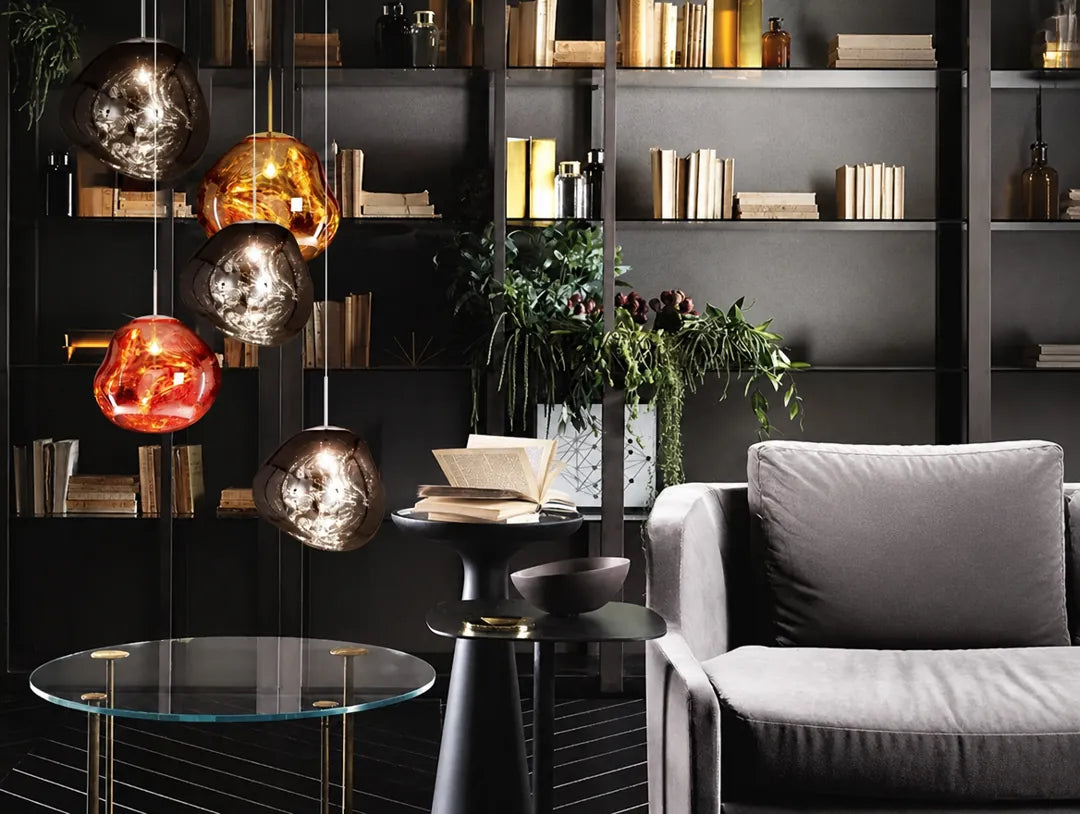 Lavorra - Organische Pendelleuchte Hängelampe Wohnzimmer - Gold