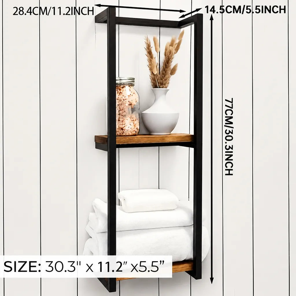 Stackra - Wandmontierter Handtuchhalter Zweilagig Badezimmer