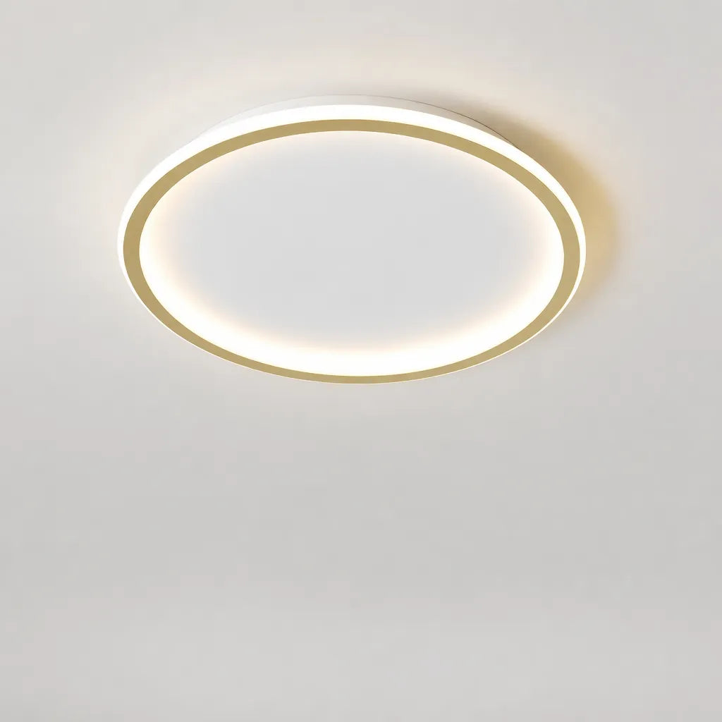 Rinova - Runde Ring LED Deckenleuchte Wohnzimmer - Gold