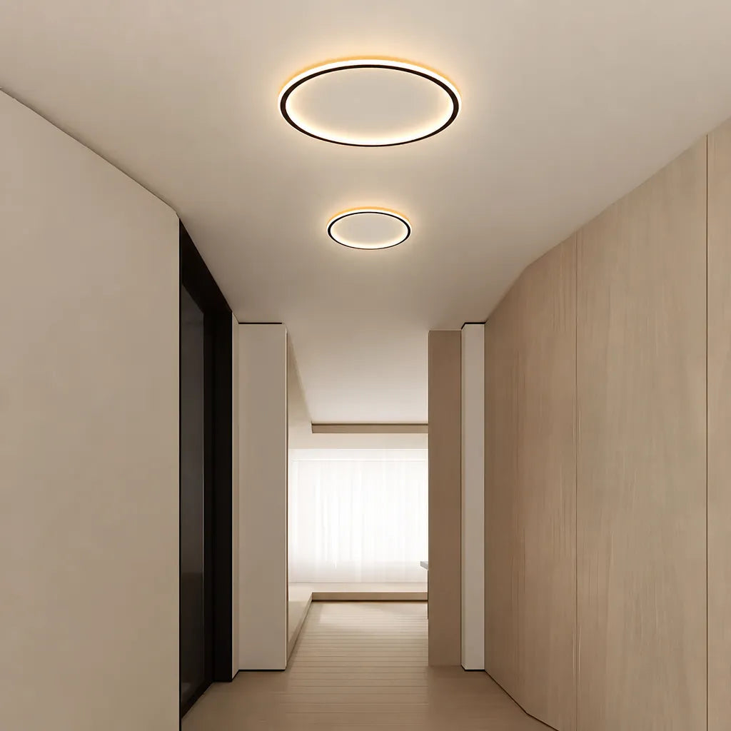 Rinova - Runde Ring LED Deckenleuchte Wohnzimmer - Weiß