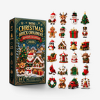 Adventskalender mit 24 farbenfrohen Mini-Weihnachtsanhängern