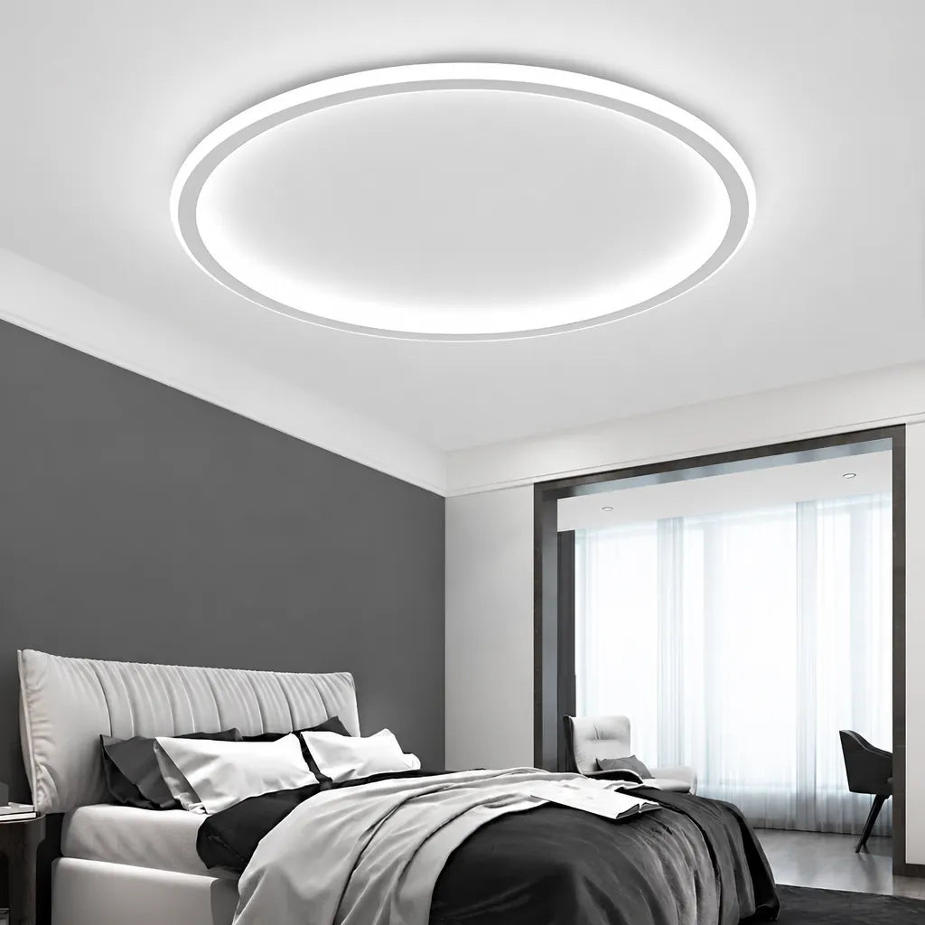 Rinova - Runde Ring LED Deckenleuchte Wohnzimmer - Weiß