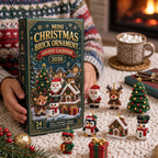 Adventskalender mit 24 farbenfrohen Mini-Weihnachtsanhängern