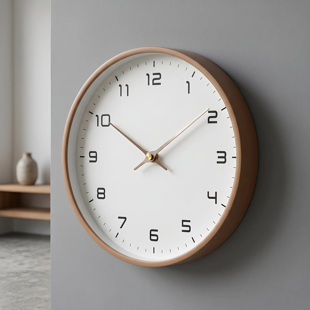 Chronis - Minimalistisch Gestaltete Runde Analoge Wanduhr