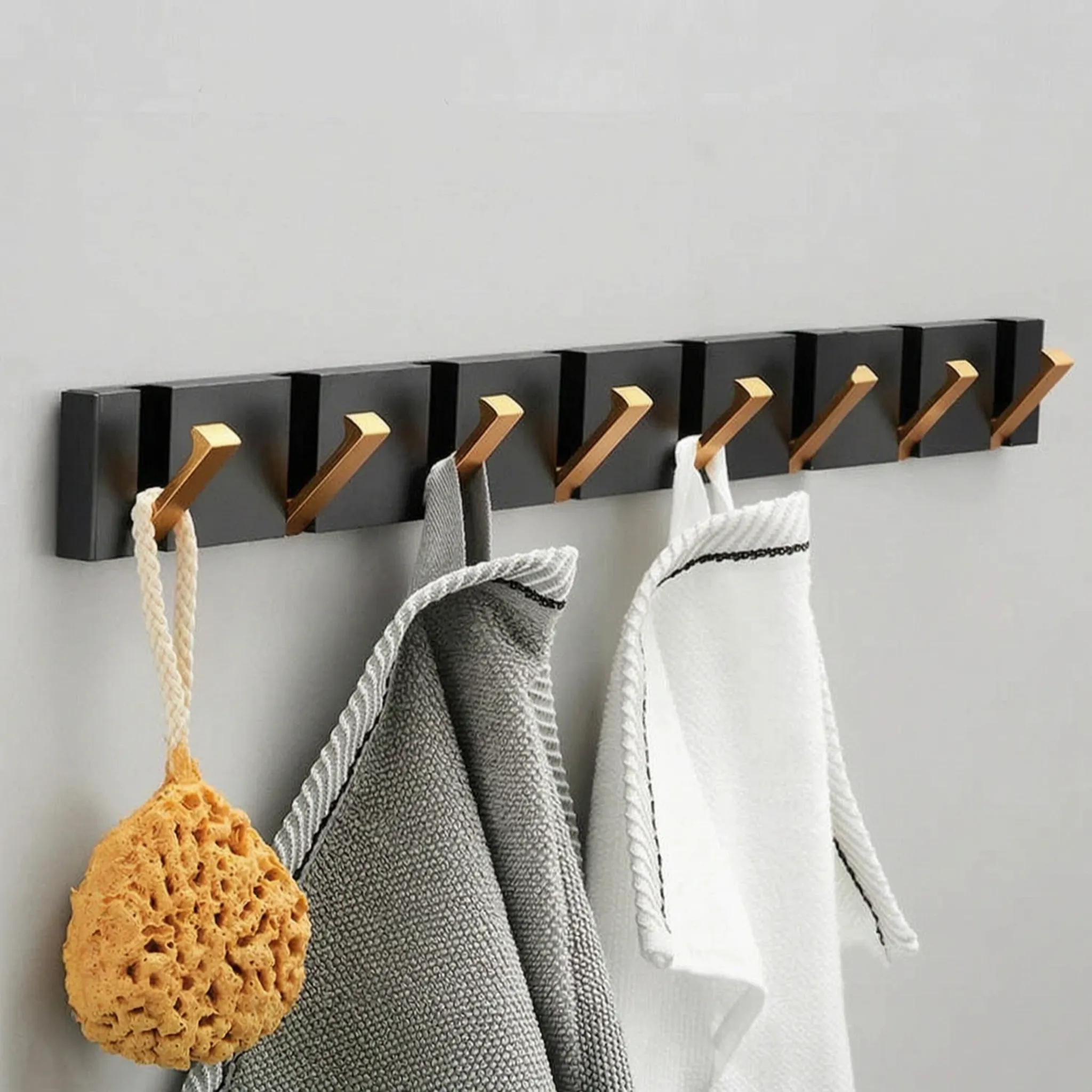 Foldix - Platzsparende Moderne Hakenleiste Für Die Wand