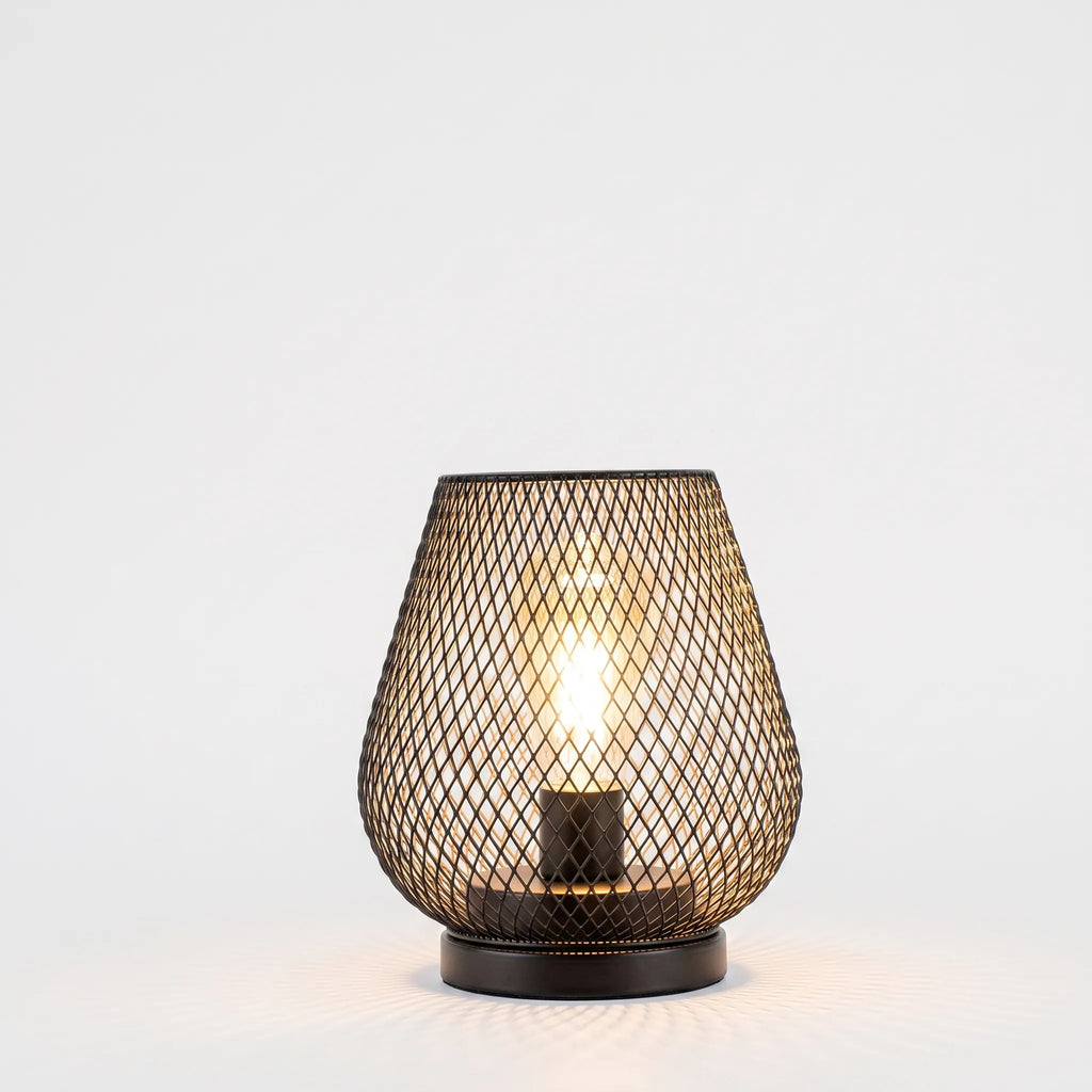 Glowmesh - Moderne Kabellose Tischlampe In Netzoptik