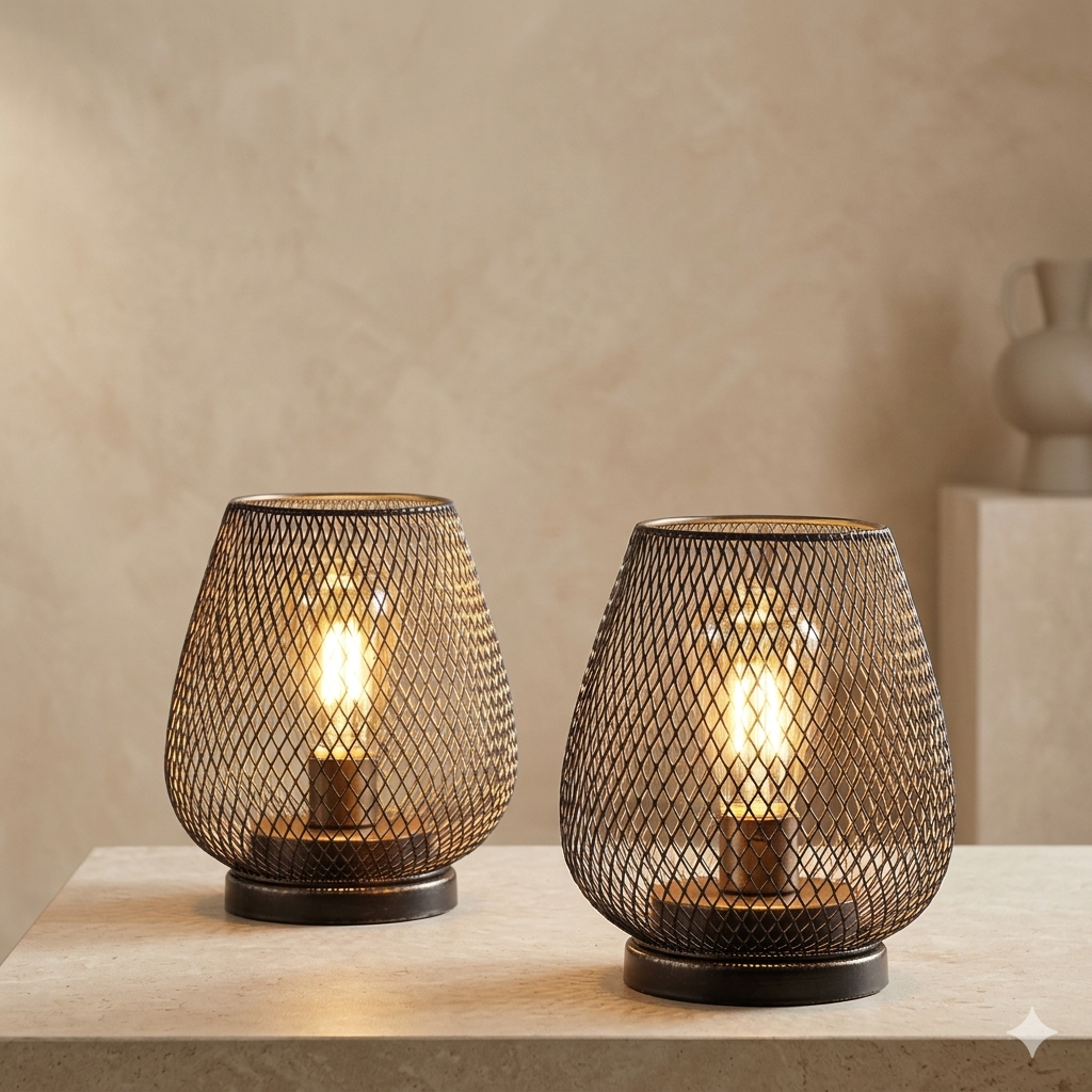 Glowmesh™ - Moderne Kabellose Tischlampe In Netzoptik