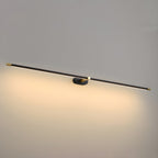 Lineare Wandleuchte mit schmaler Lichtleiste und Wandhalterung