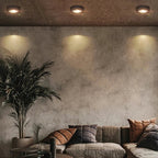 Flache runde LED-Deckenleuchte mit integrierter Lichtquelle