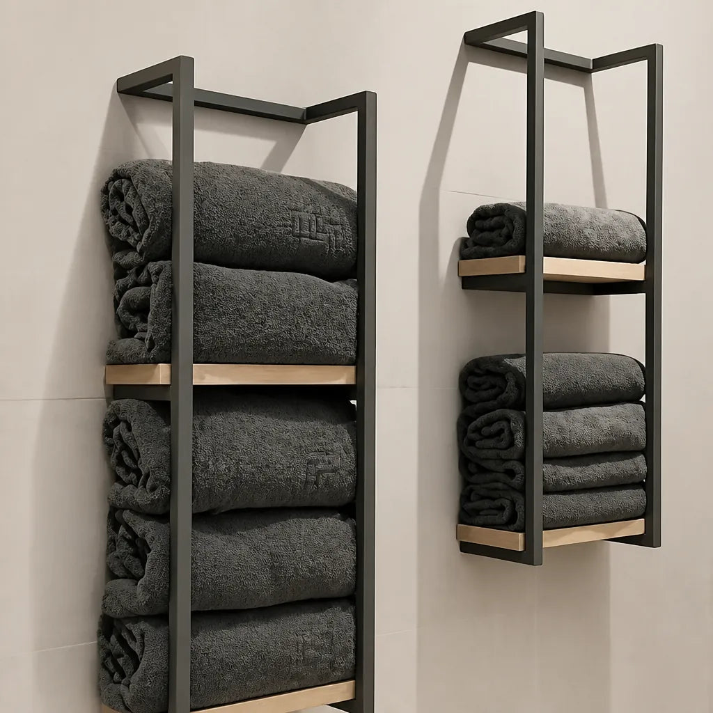 Stackra - Wandmontierter Handtuchhalter Zweilagig Badezimmer