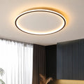 Rinova - Runde Ring LED Deckenleuchte Wohnzimmer - Schwarz