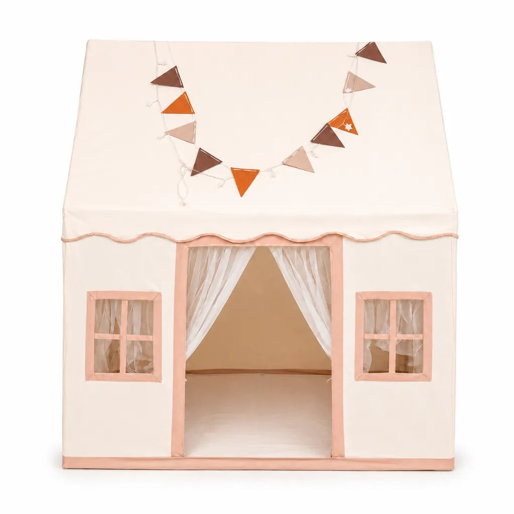 Playori - Kinderspielzelt Faltbar Indoor Spielhaus - Weiß