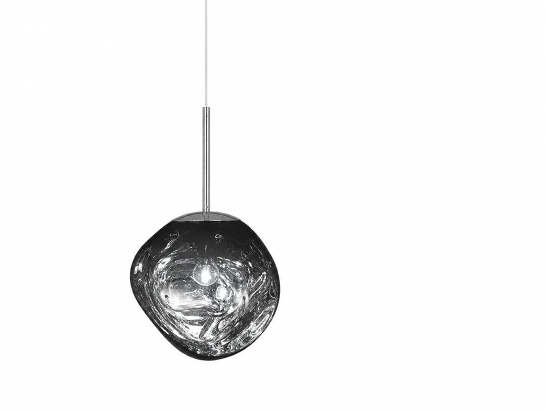 Lavorra - Organische Pendelleuchte Hängelampe Wohnzimmer - Silber