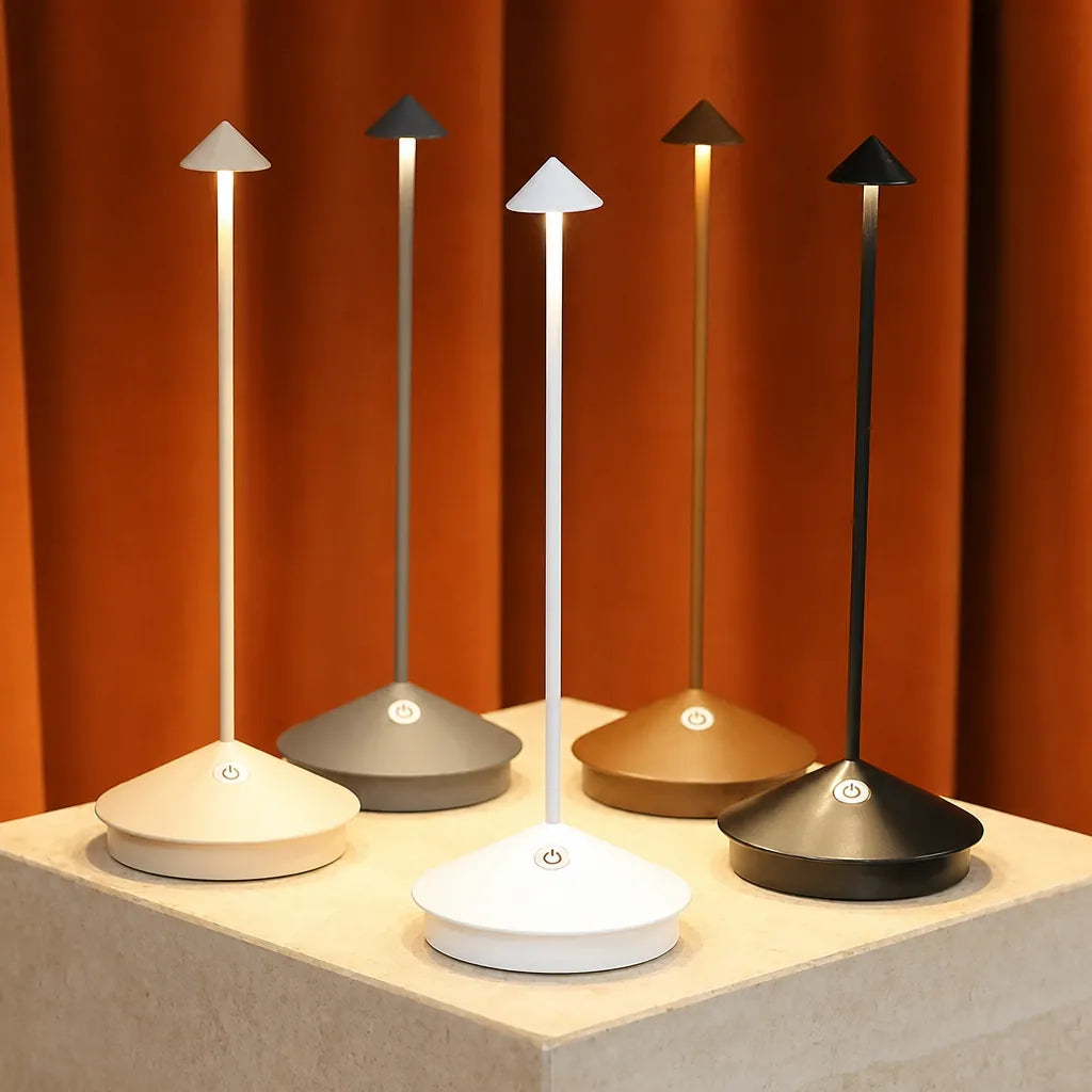 Filaré - Schlanke Kabellose Dimmbare LED Tischlampe - Weiß
