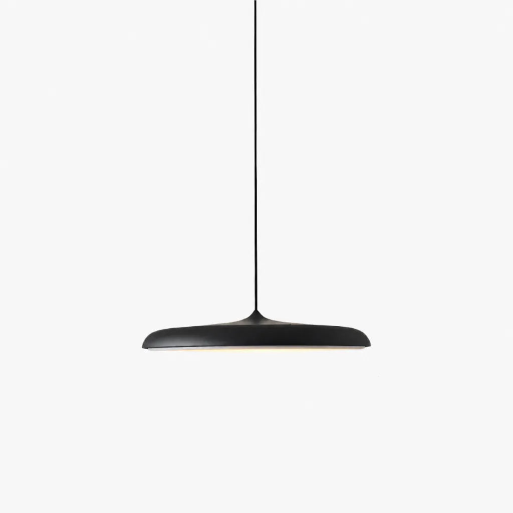 Discara - Flache LED Pendelleuchte Esstisch Skandinavisch - Schwarz