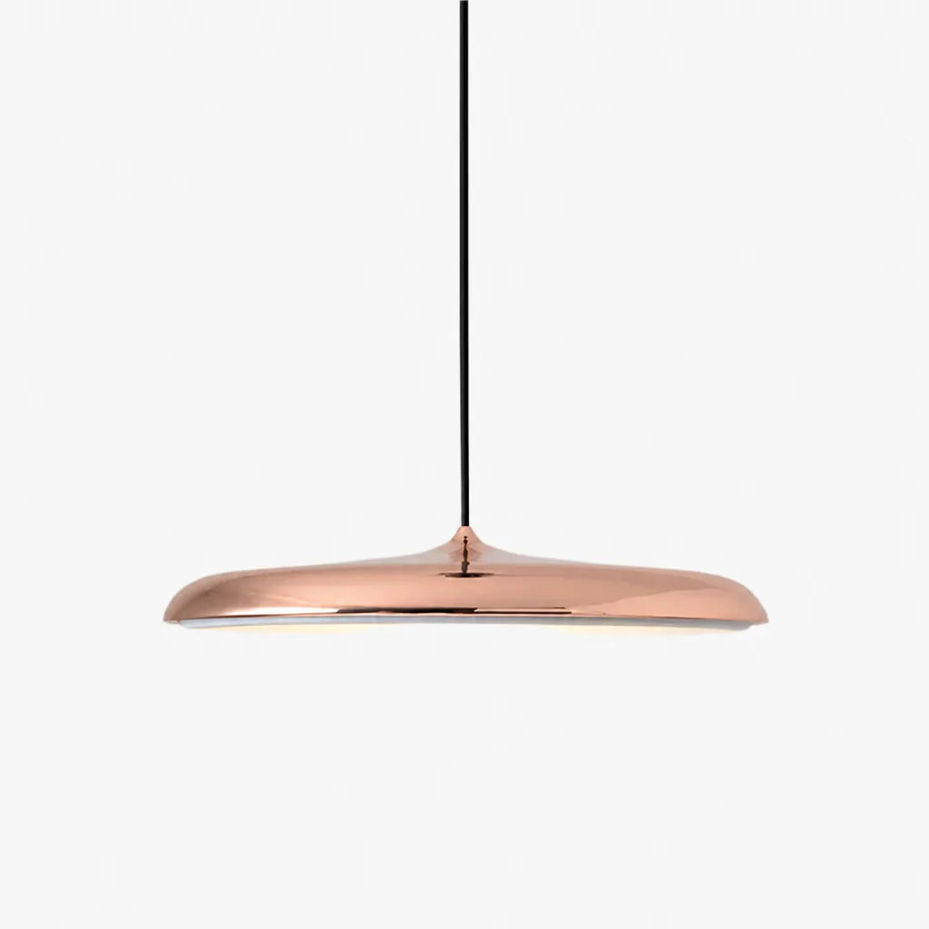 Discara - Flache LED Pendelleuchte Esstisch Skandinavisch - Roségold