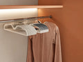 Slimfit - Kleiderbügel Platzsparend Rutschfest Drehbar - Grau