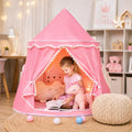 Prinzara - Spielzelt Kinder Prinzessin Innen Faltbar - Rosa
