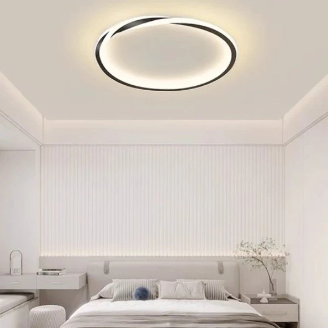 Runde LED-Deckenleuchte mit minimalistischem Ringdesign