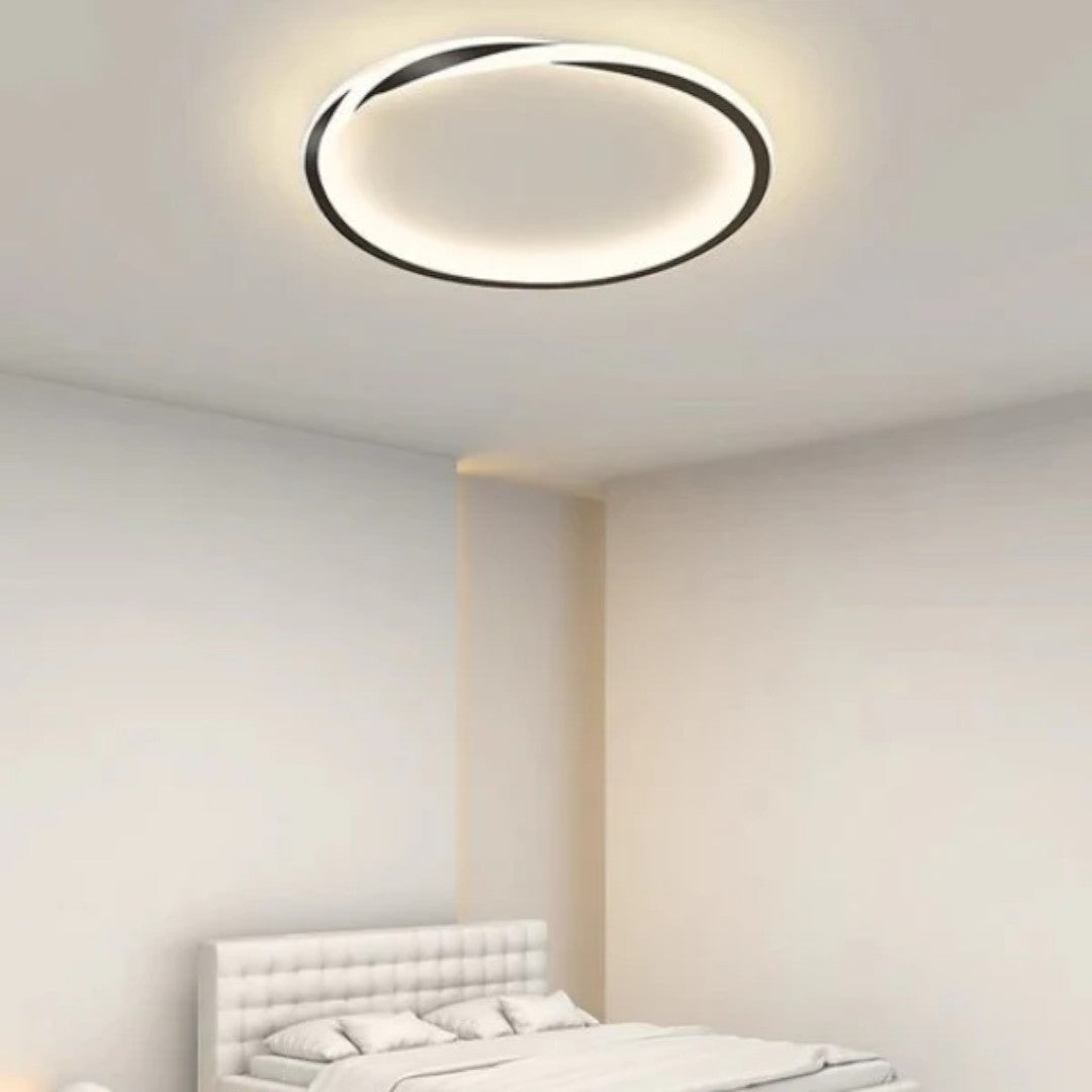 Runde LED-Deckenleuchte mit minimalistischem Ringdesign