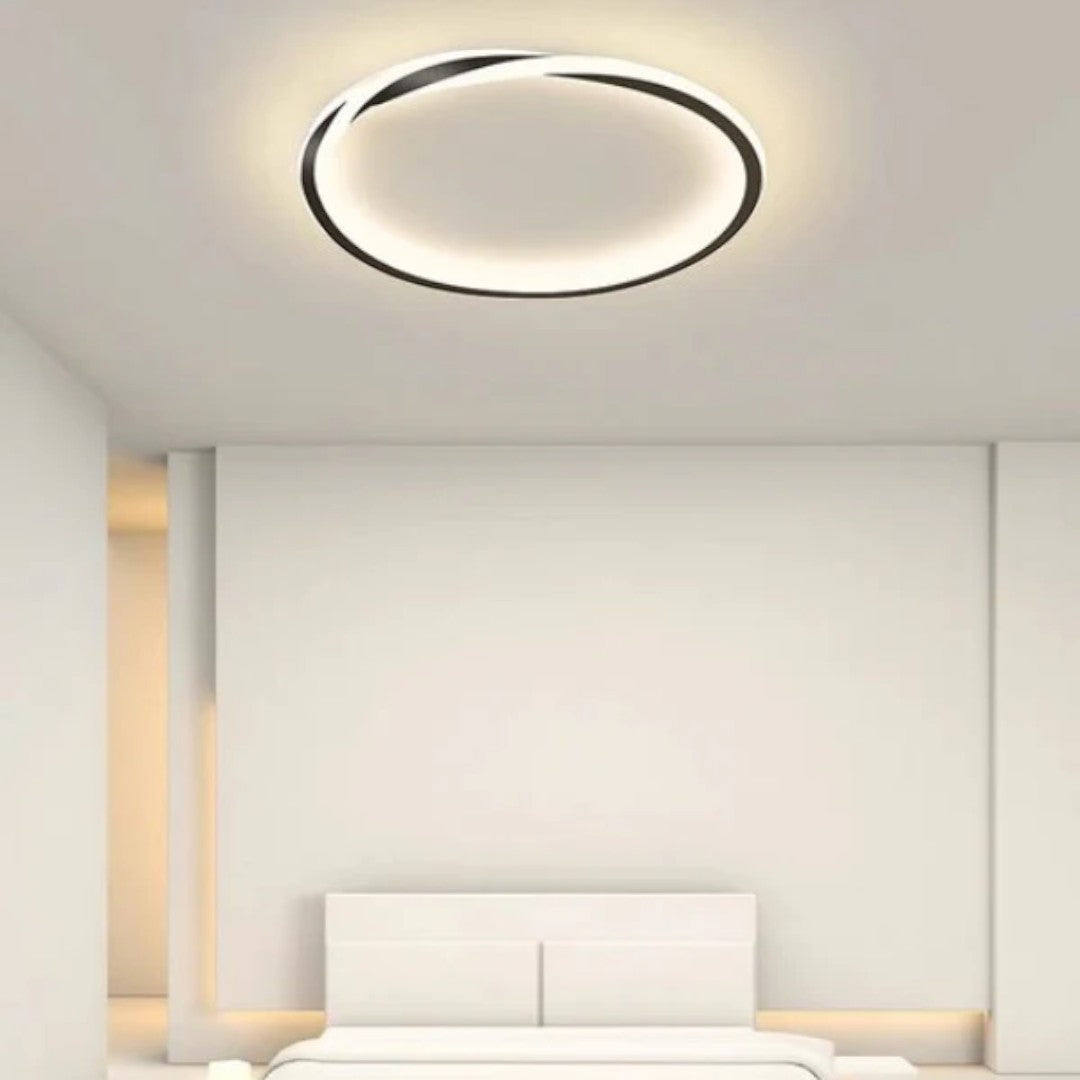 Runde LED-Deckenleuchte mit minimalistischem Ringdesign