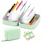 Tabletten-Organizer-Etui mit 14 transparenten Fächern und Reißverschluss